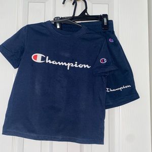 Boys Champion Navy Short Set